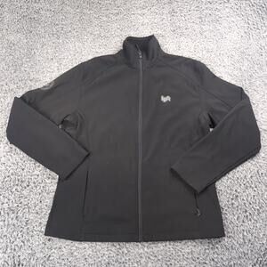 Lyft Jacket Men Large Black Softshell Fleece Lined Zip Up Long Sleeve 1K Rides